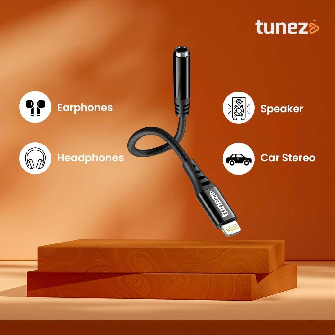 Tunez Nexus Type L 3.5mm to Aux Audio Connector with DAC