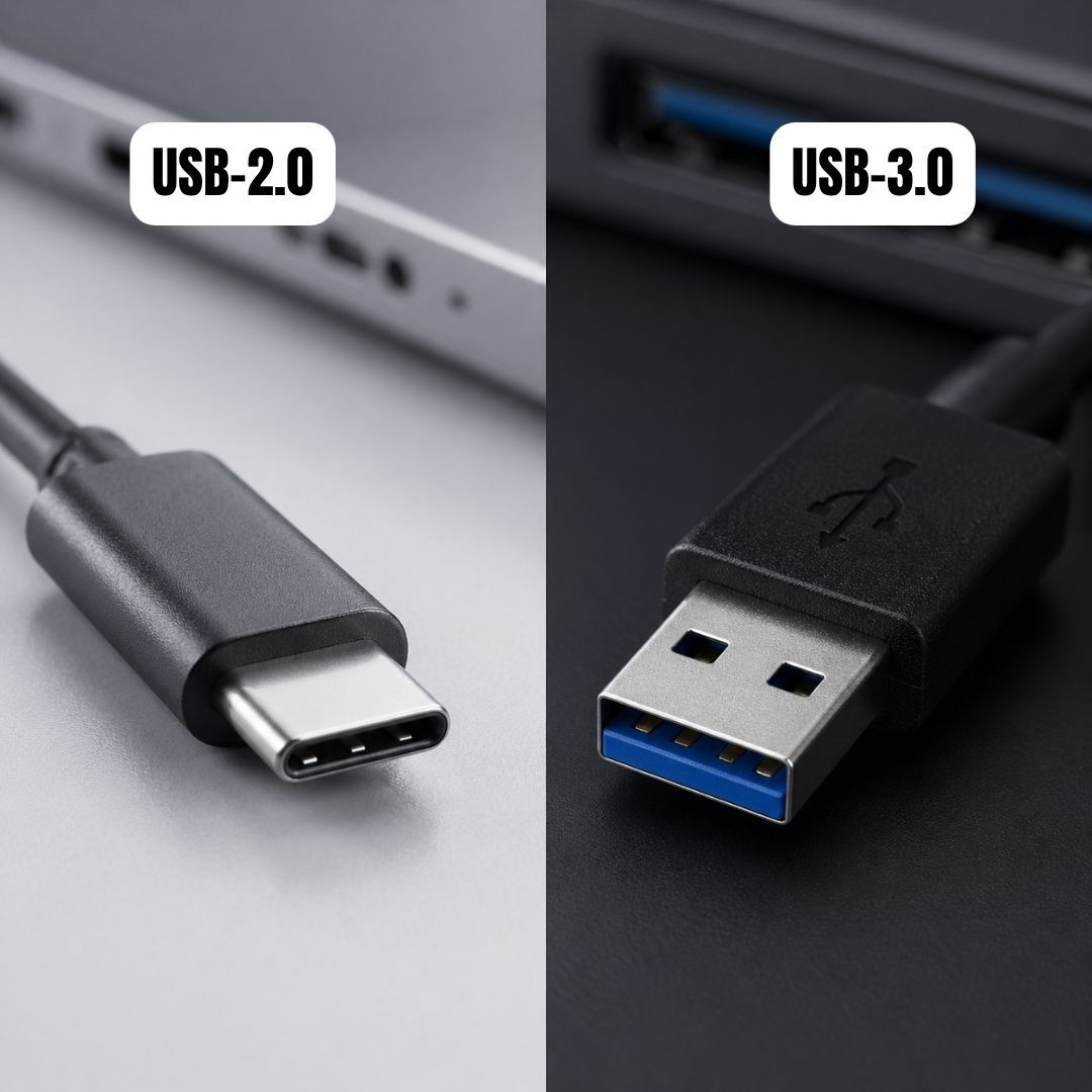Difference between USB Type C 2.0 and 3.0