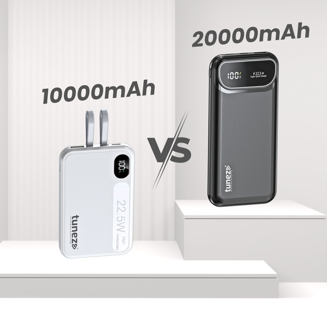 Difference Between 10000mAh and 20000mAh Power Bank