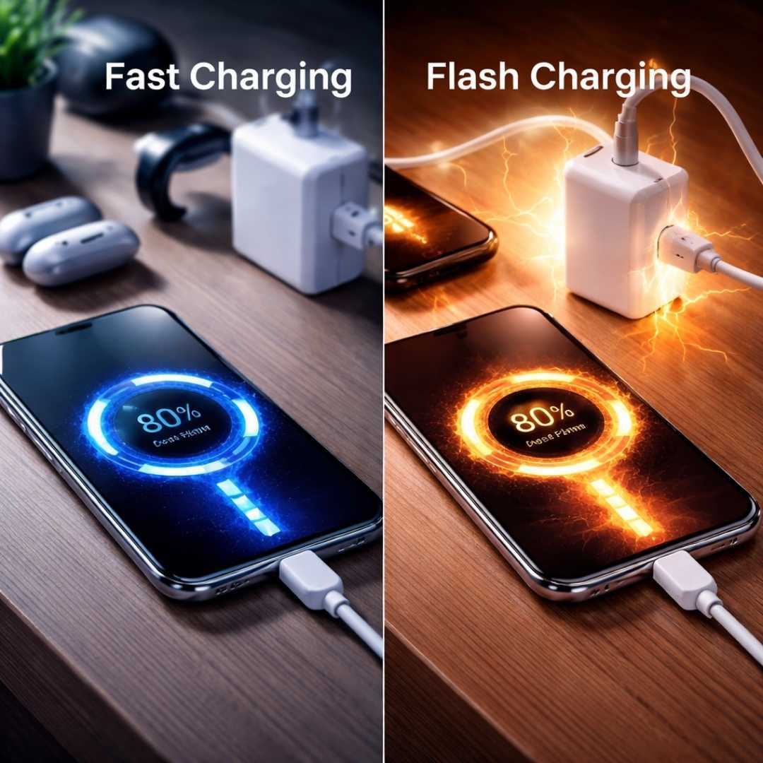 difference between fast charging and flash charging