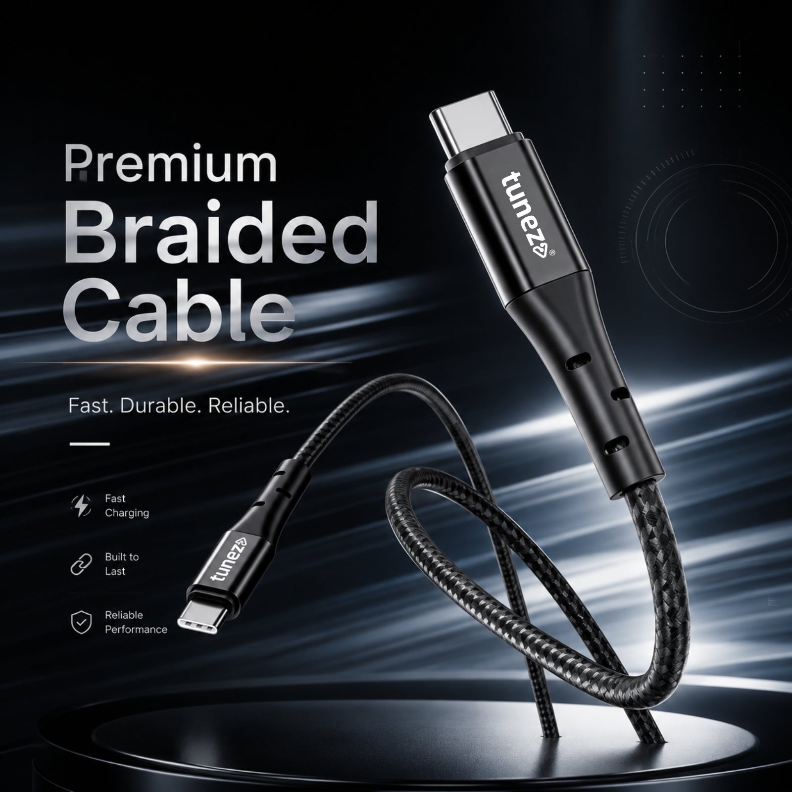 Tunez Nexus CB-40 Type C Fast Charging Data Cable