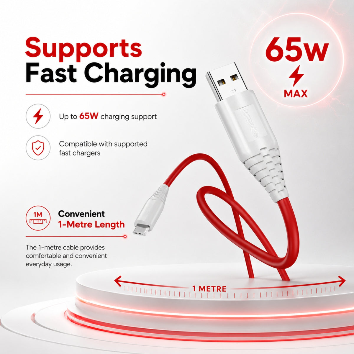 Tunez Nexus CB-70 Type C Fast Charging Data Cable
