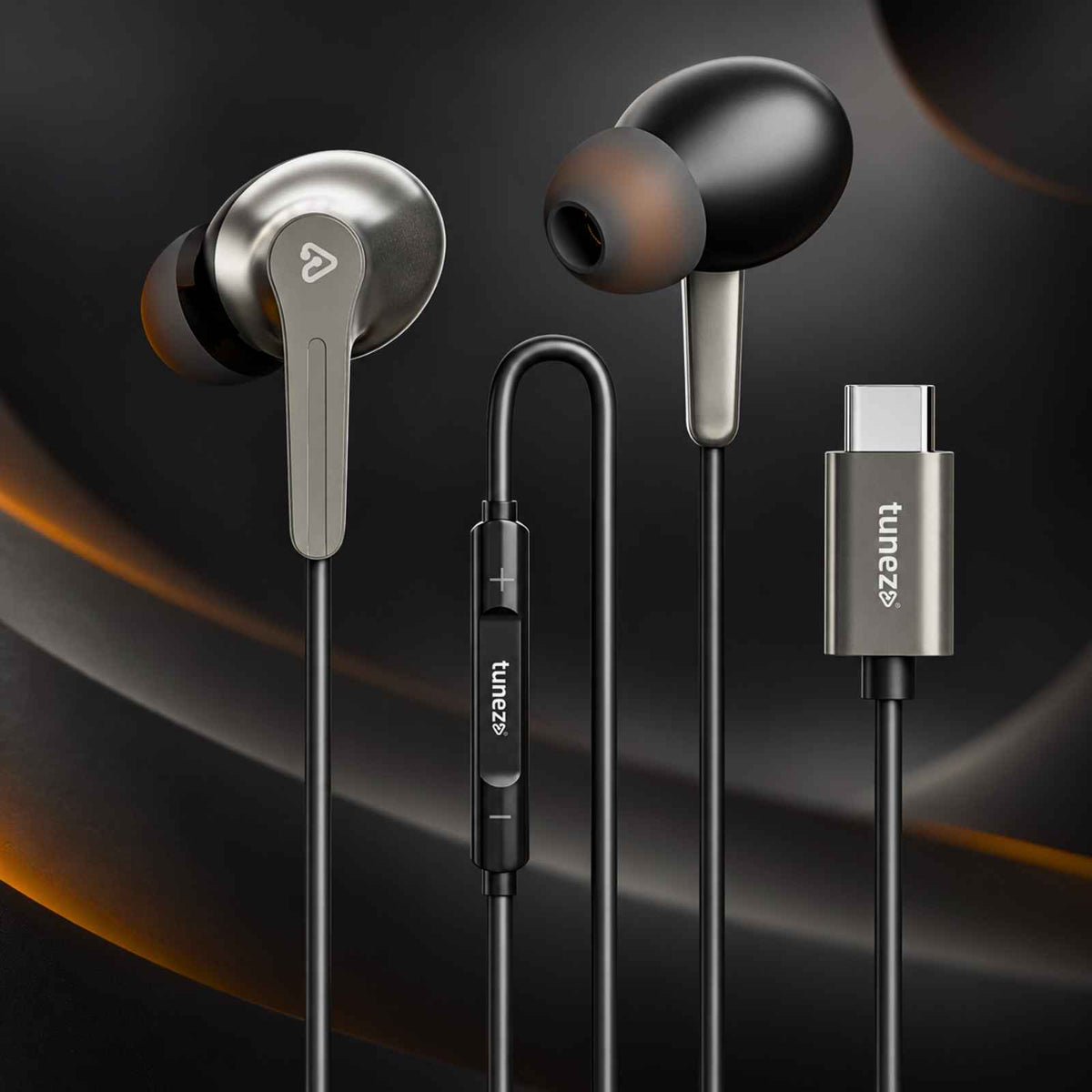 Tunez Dhwani H313 Type C Wired Earphones With Mic
