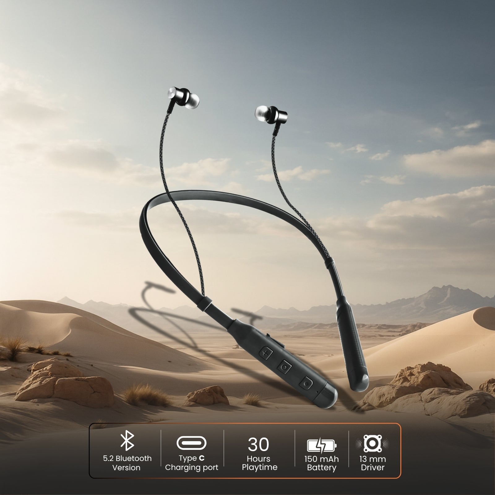Tunez Rhythm R08 Wireless Bluetooth Neckband