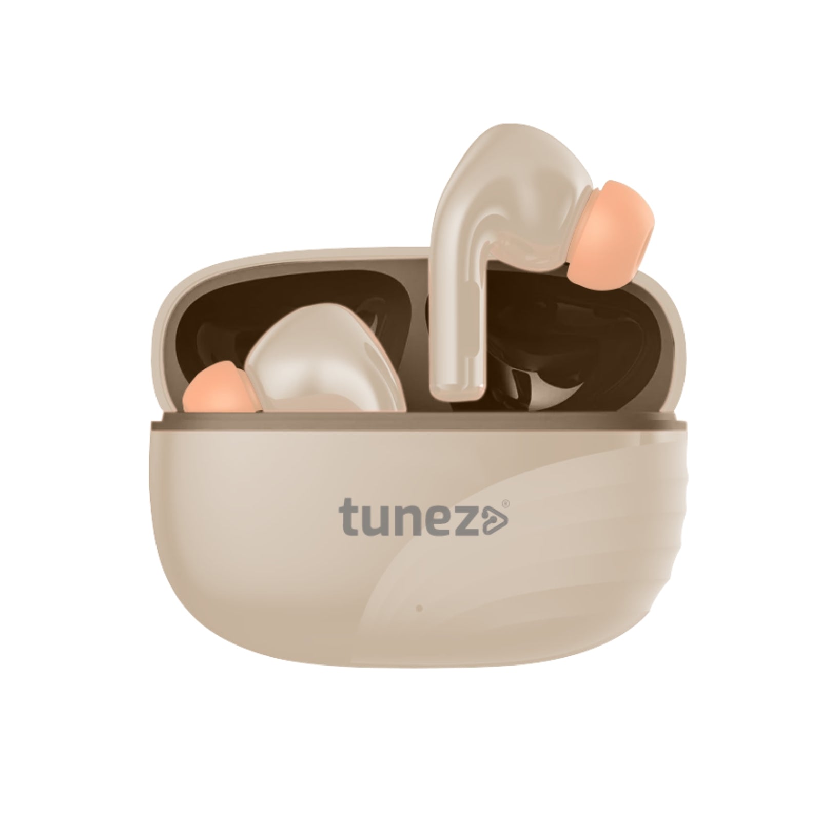 Beige True Wireless Earbuds