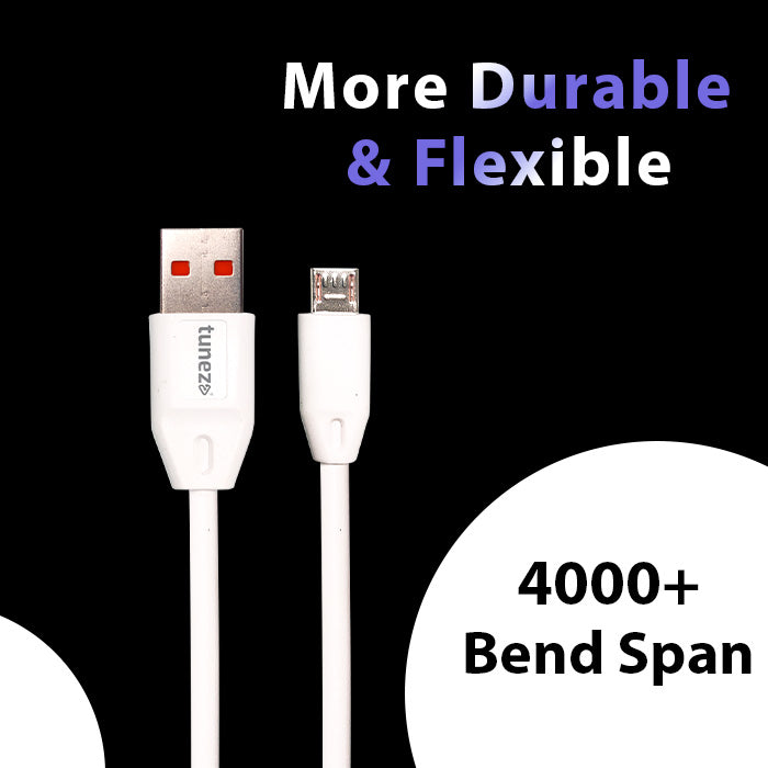 Tunez Nexus Series DC1101 USB-A to Micro USB 2.4 A Charging Data Cable