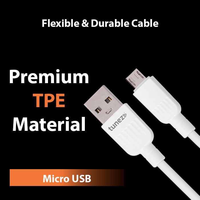 Tunez Nexus Series DC1403 USB-A to Micro USB 3.1 A Charging Data Cable