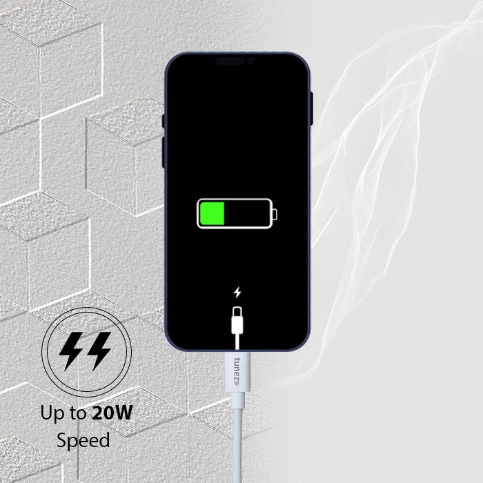Tunez Nexus Series DC4107 Type-C to C 20 W Fast Charging Data Cable
