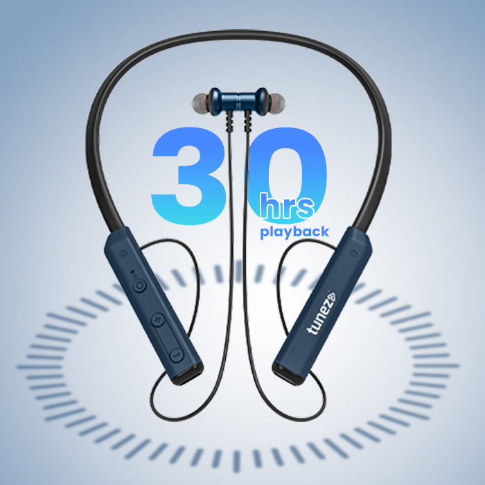 30 hrs playback wireless neckband