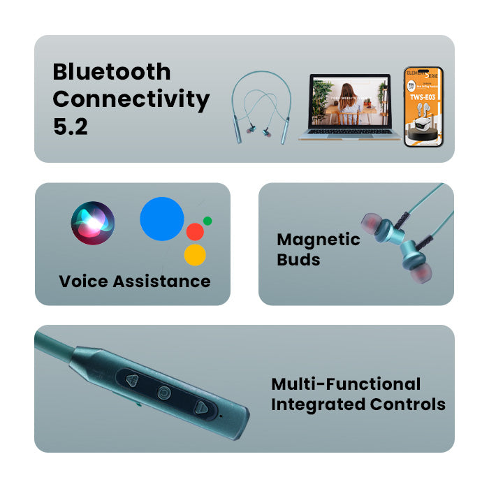 voice assistance wireless neckband features
