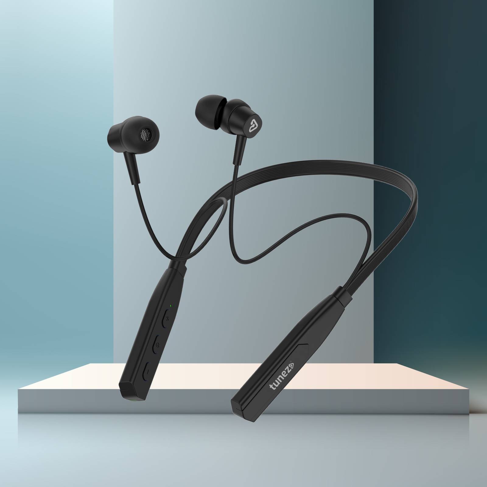 Tunez Rhythm R09 Wireless Neckband for Long Music & Call Time