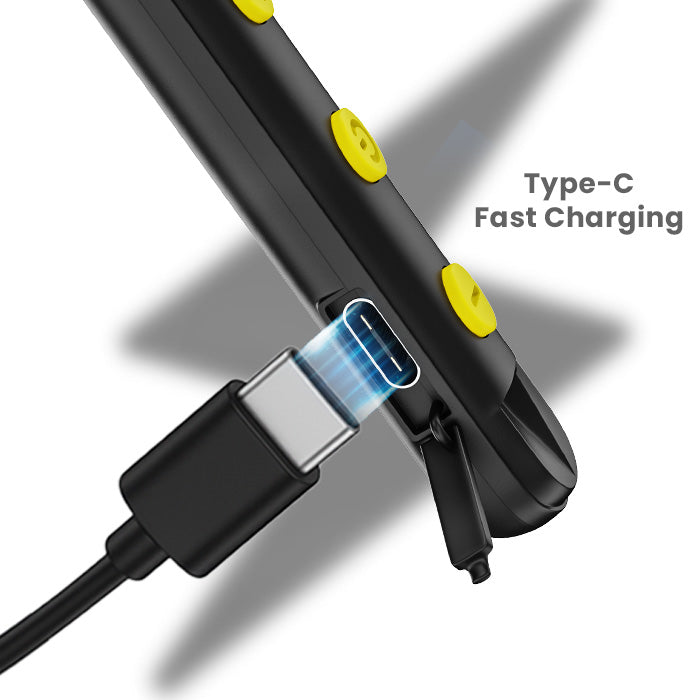 type c charging wireless neckband