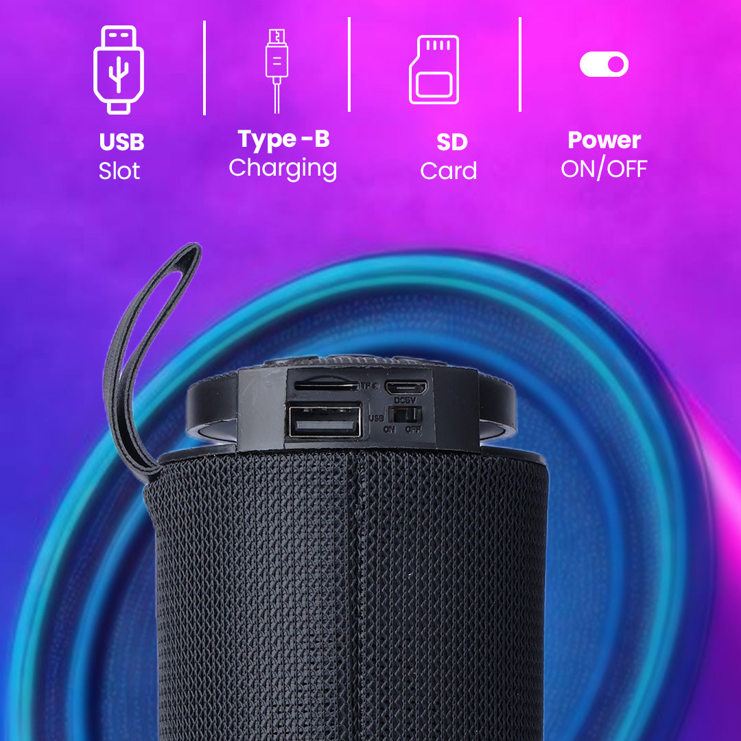 Tunez Buzz BS2022 Bluetooth Speakers | SD Card Option, Dual 5W Speaker, FM Radio, USB Support