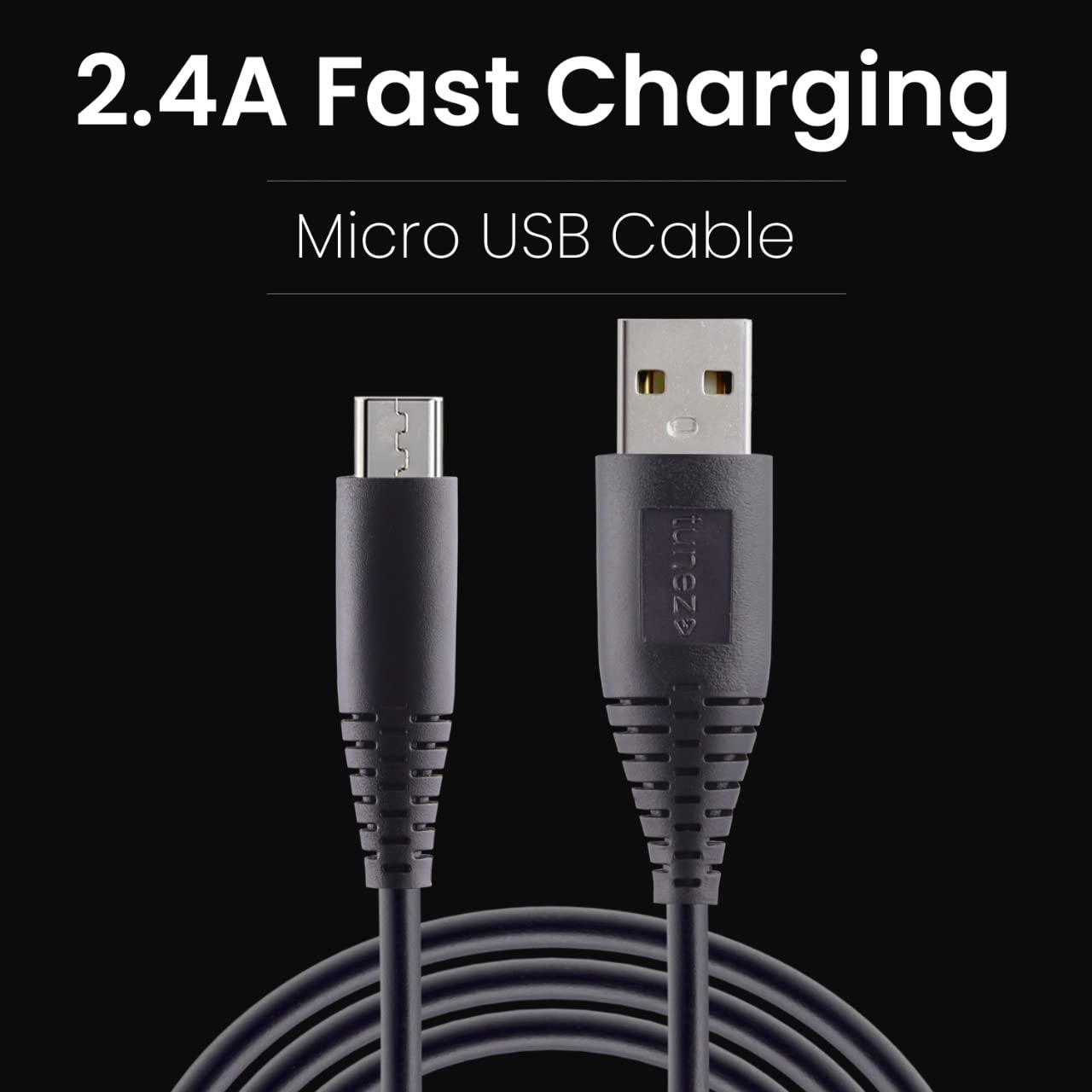 Tunez M-10 micro USB 2.4A Data Cable - tunez