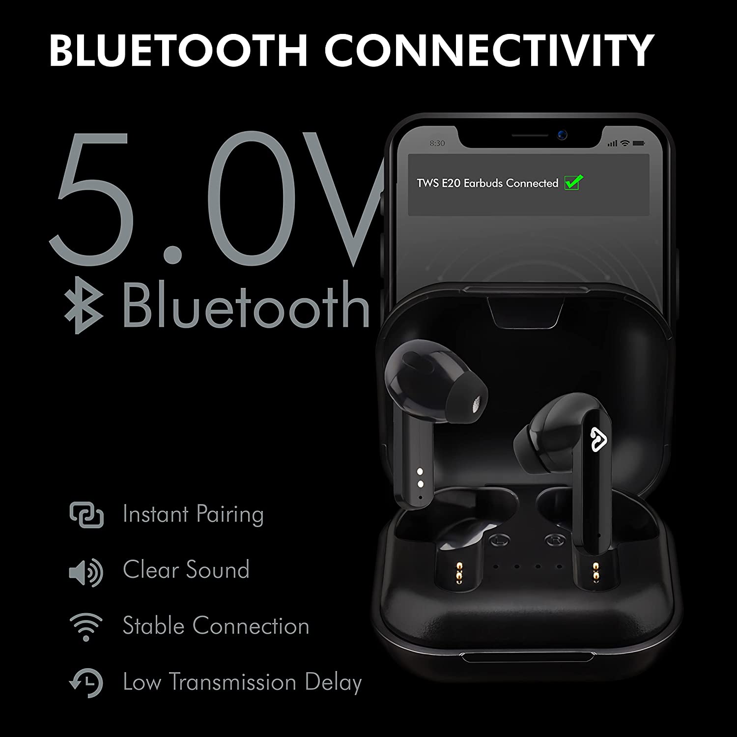 Tunez Elements E20 True Wireless Earbuds - tunez
