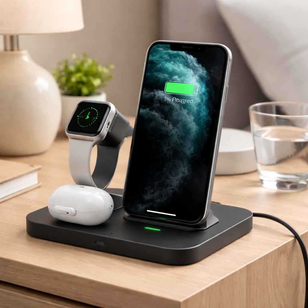 How a 3-in-1 Wireless Charger Works for Multiple Devices
