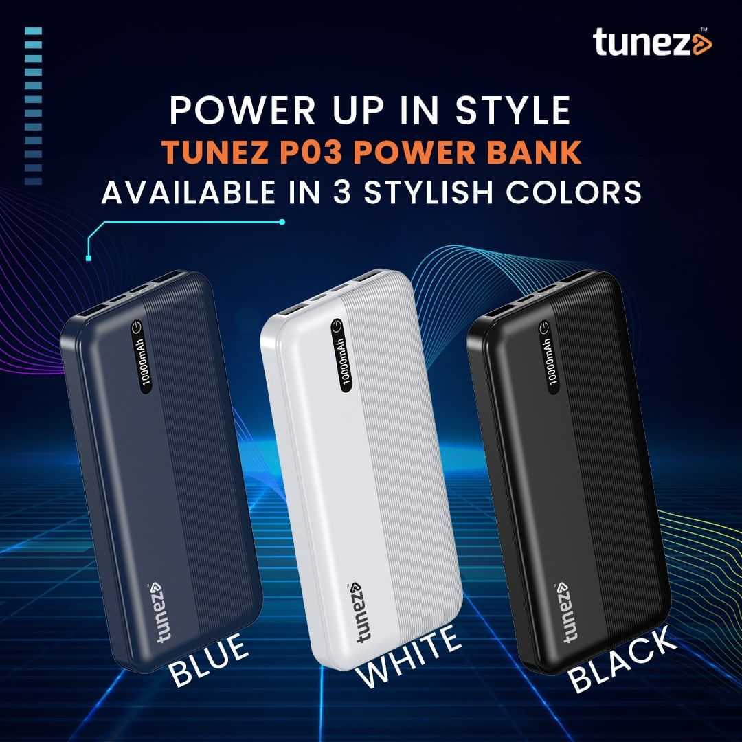 Best Power Bank in India: Tunez P03 Prime Power Series