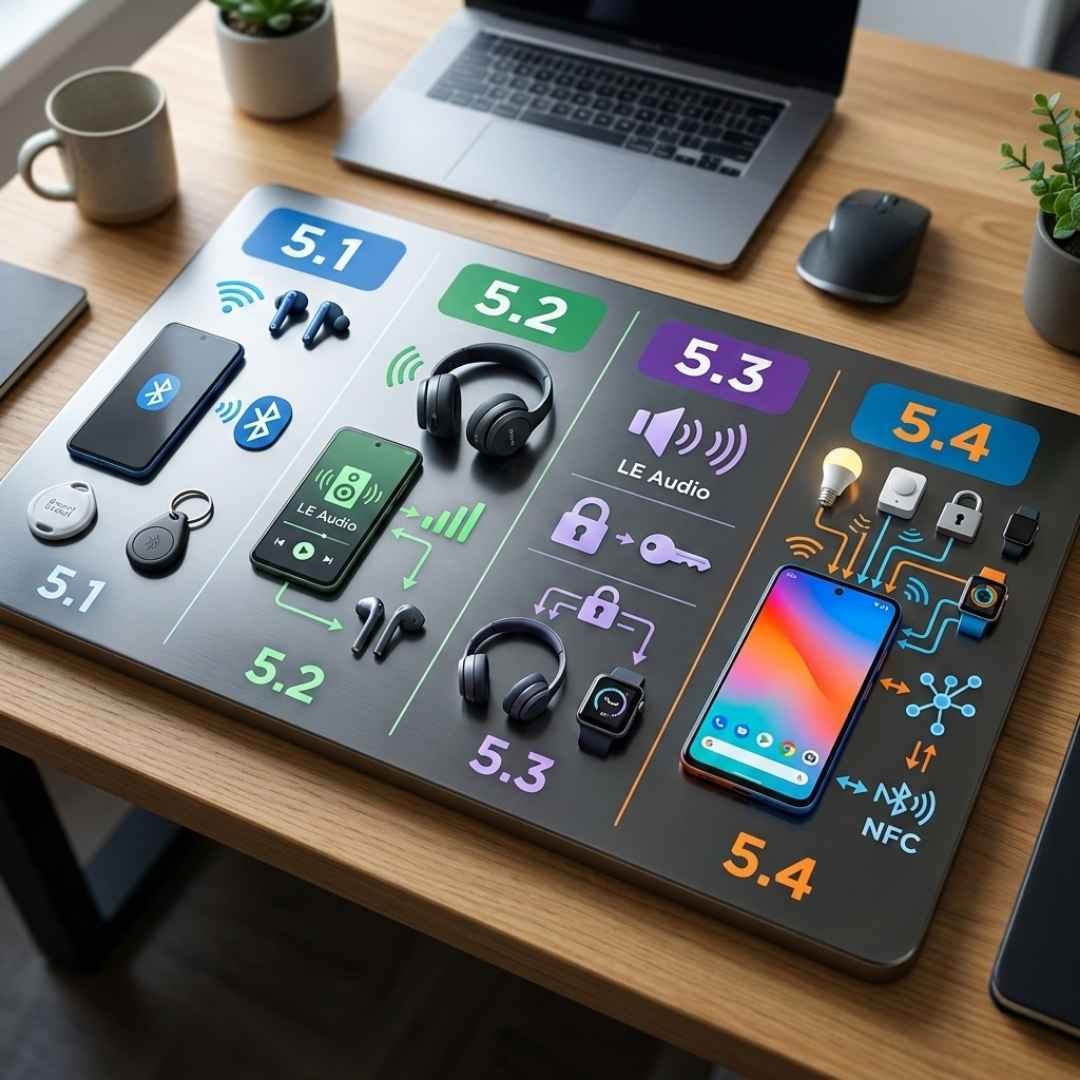 Bluetooth Version 5.1 Vs 5.2 Vs 5.3 Vs 5.4: Key Differences