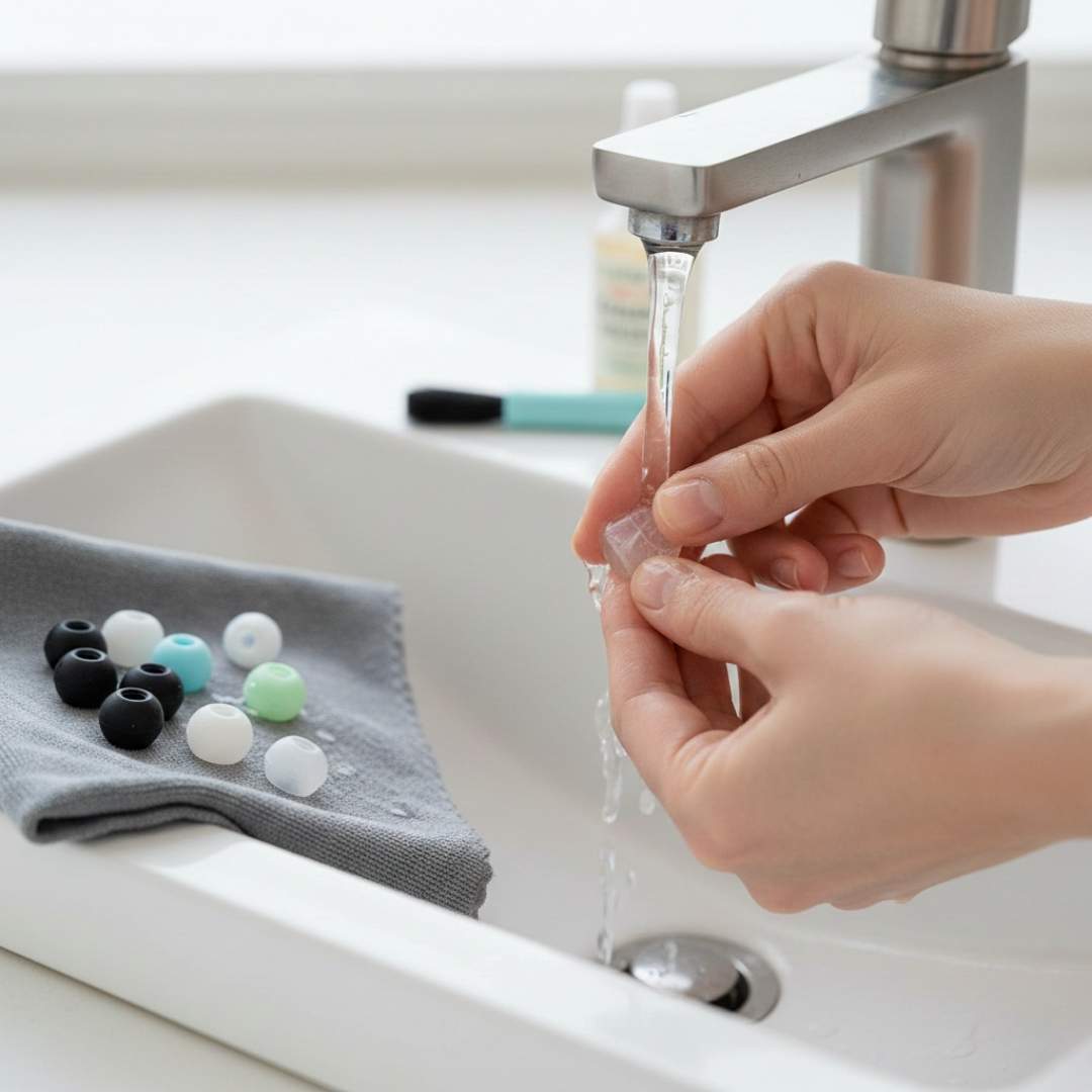 How to clean silicone ear tips properly