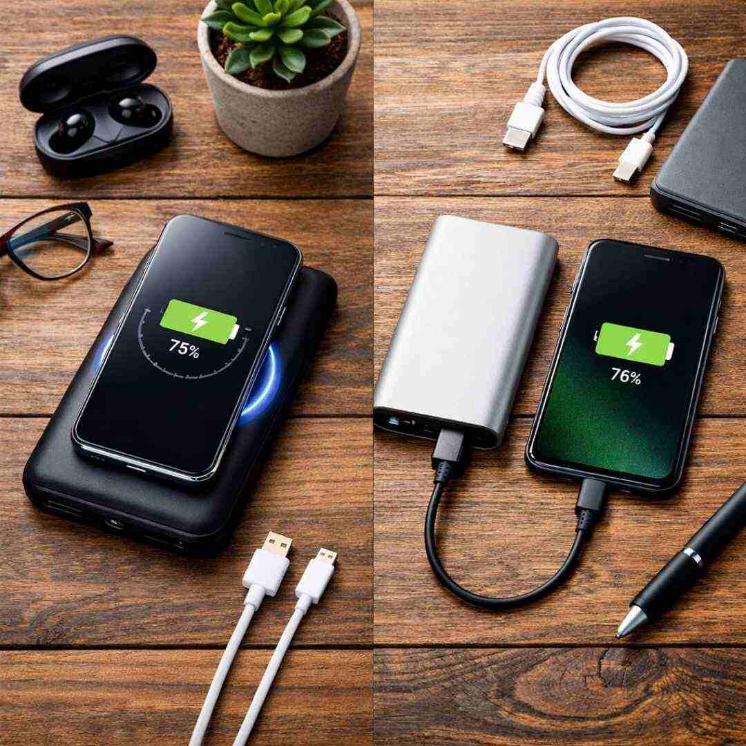 wireless vs wired power banks