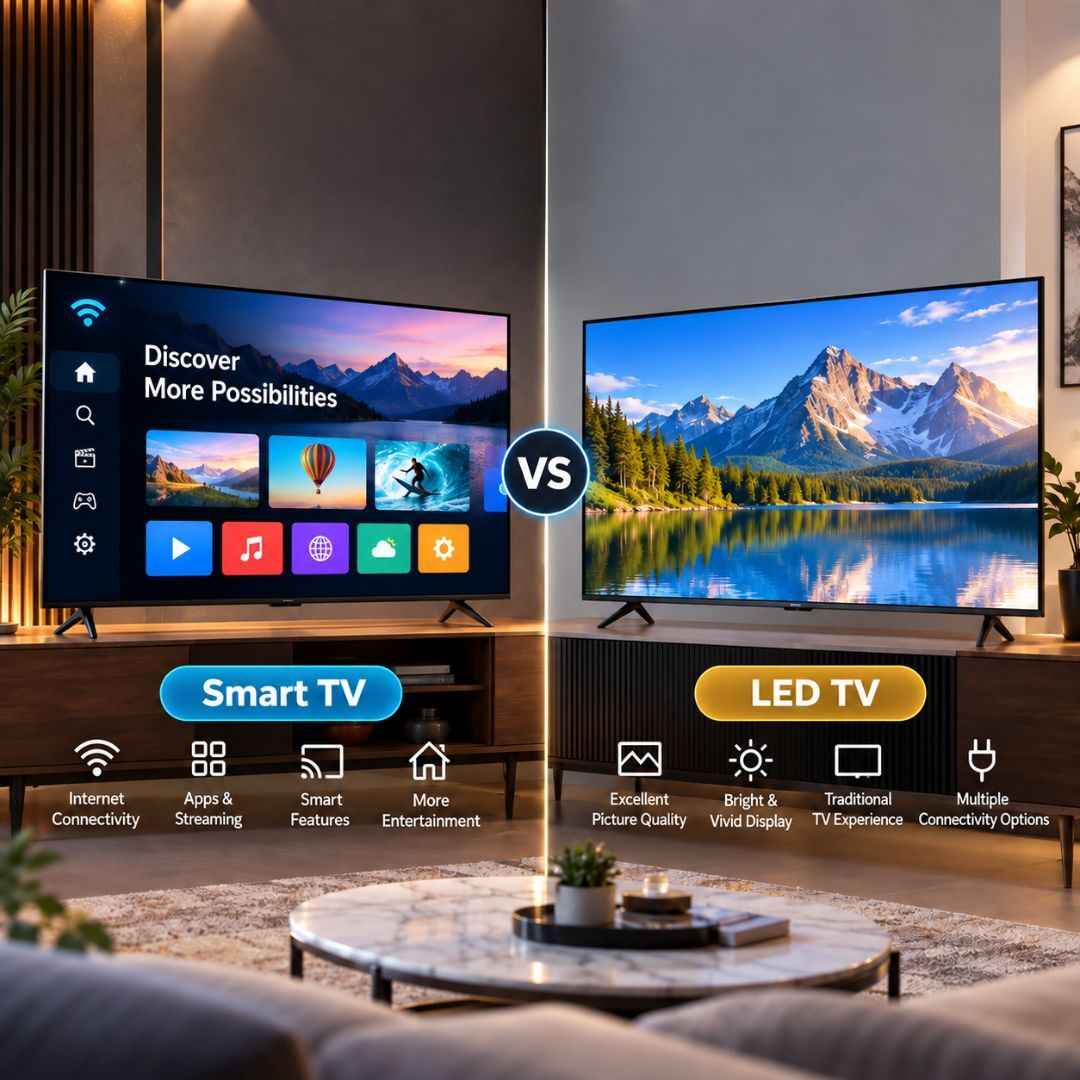 what is the difference between smart and led tv