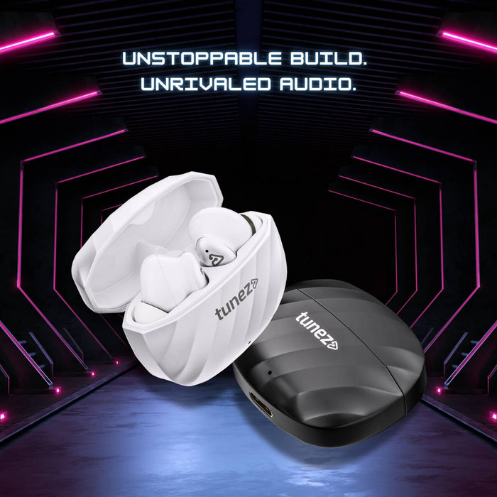 Tunez Elements E02 Wireless Earbuds | 16M Range, 11mm Sound