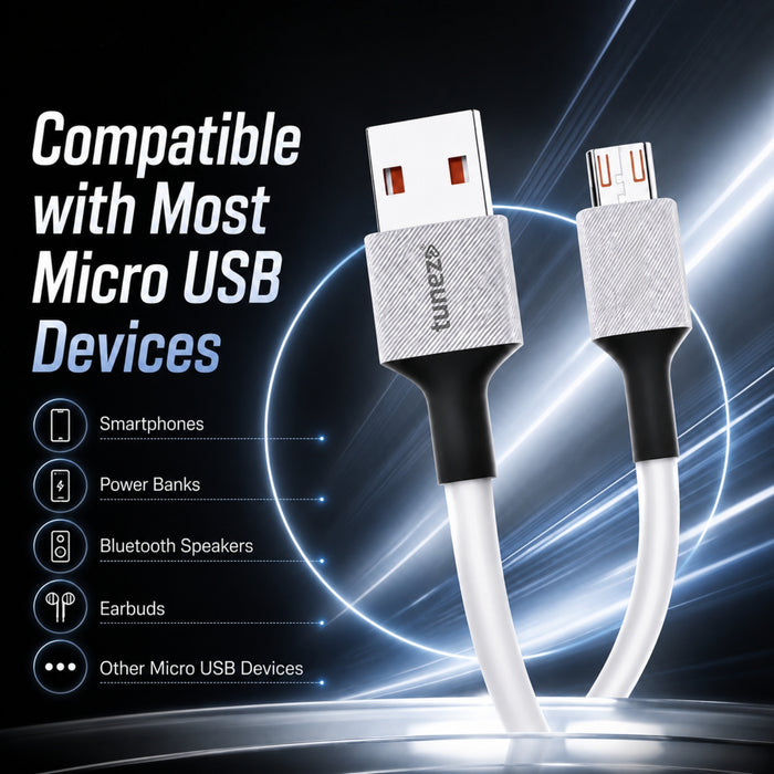 Tunez Nexus DC1922 30W Silicon Micro USB Cable