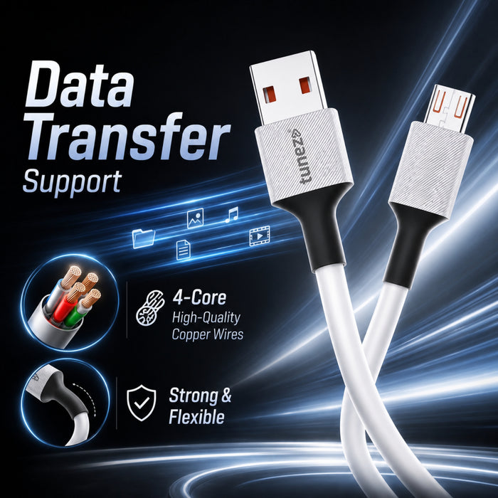 Tunez Nexus DC1922 30W Silicon Micro USB Cable
