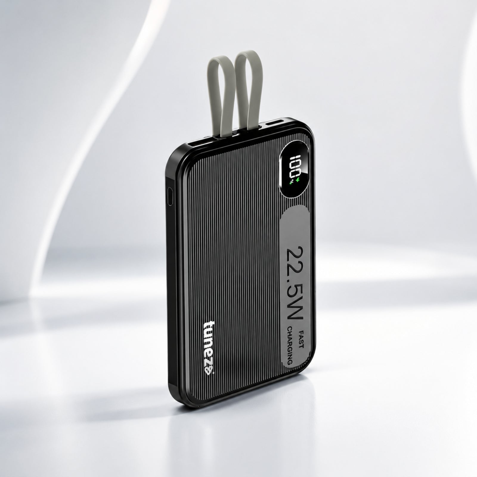 Tunez PB1831 10000mAh Power Bank | Inbuilt Charging Cables, 22.5W