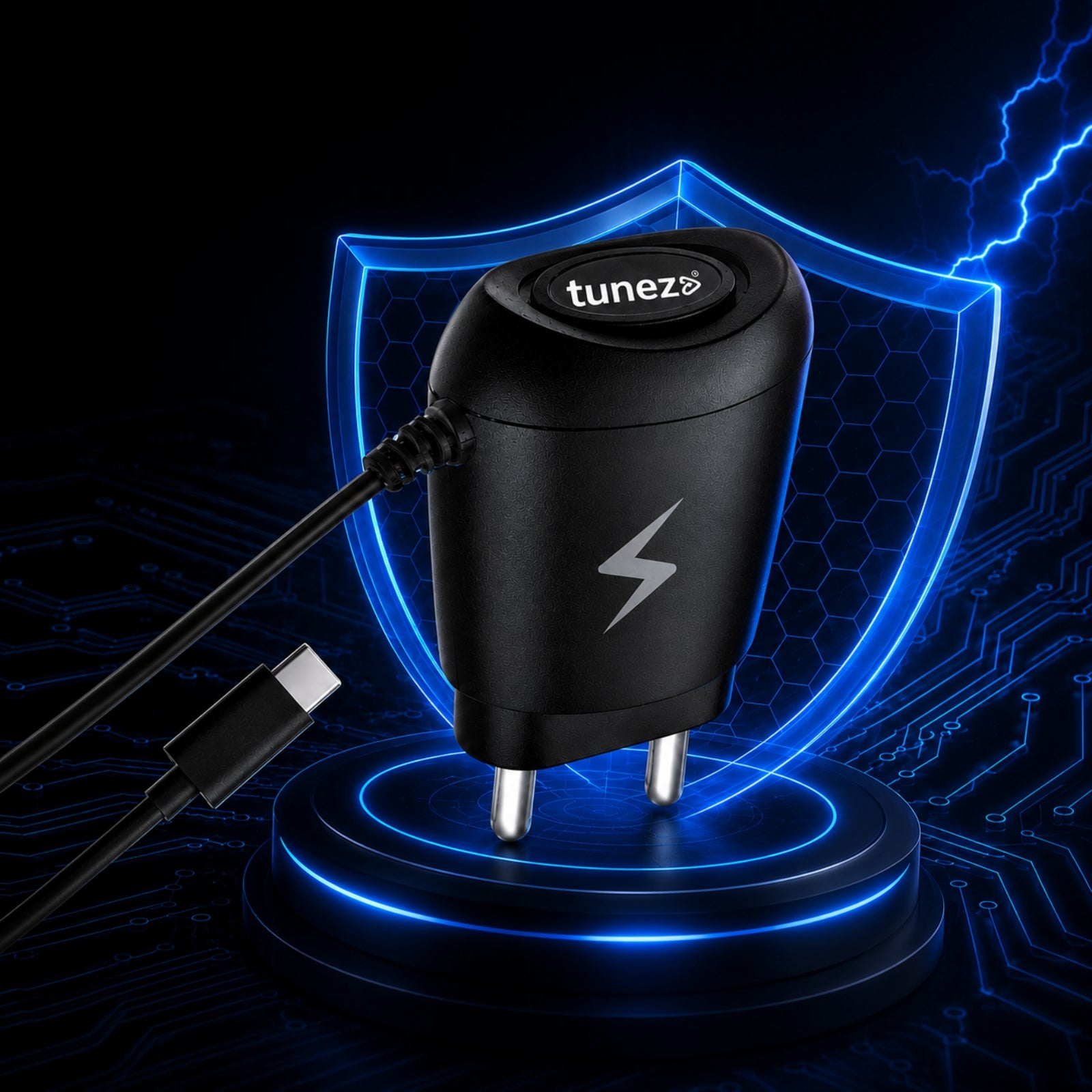 Tunez W906 – 1.5A Travel Charger | Type C Fast Charger