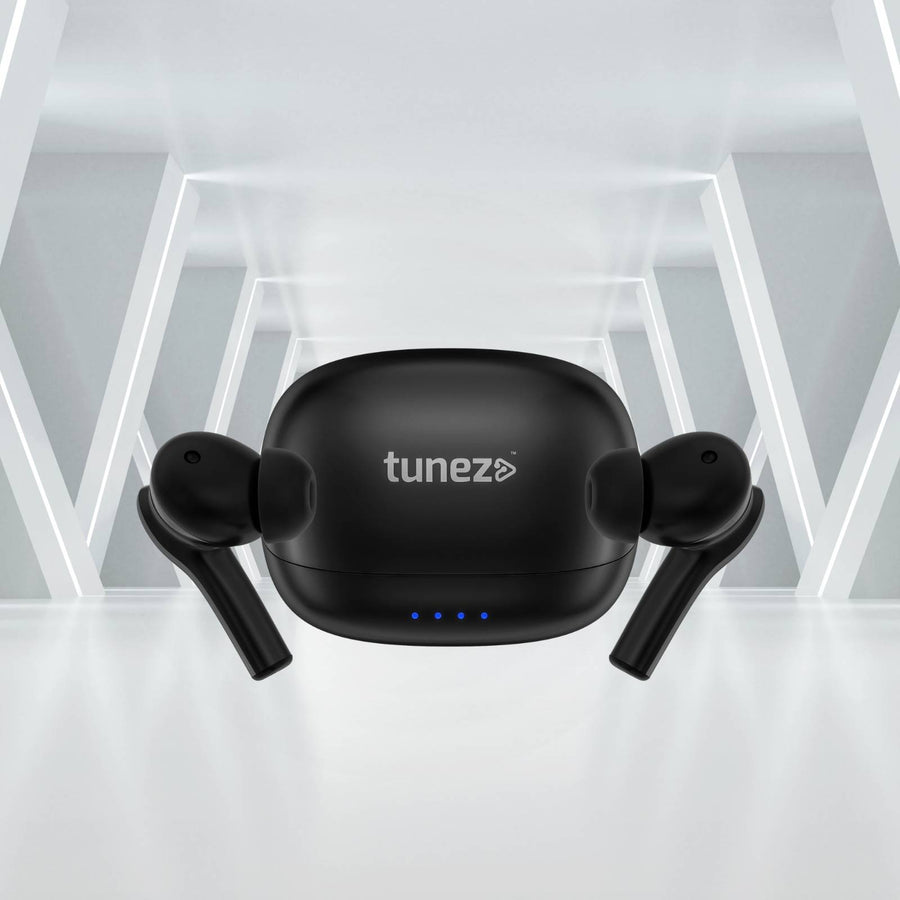 Tunez Elements E01 Wireless Earbuds | 15M Range, 10mm Sound