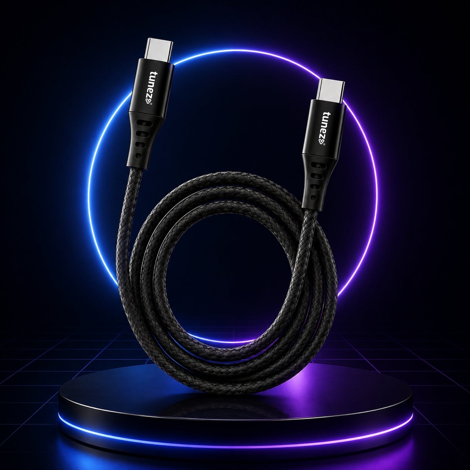 Tunez Nexus CB-30 Fast Charging USB Type C to Type C Data Cable