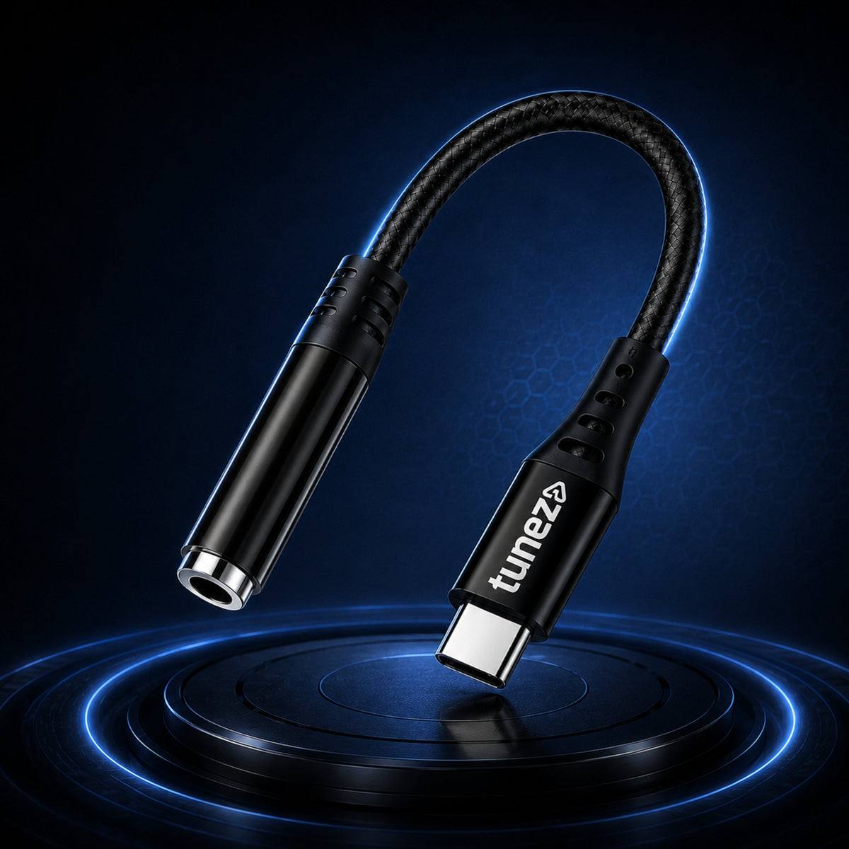 Tunez Nexus CB-80 Type C to 3.5 mm Audio Aux Cable with DAC