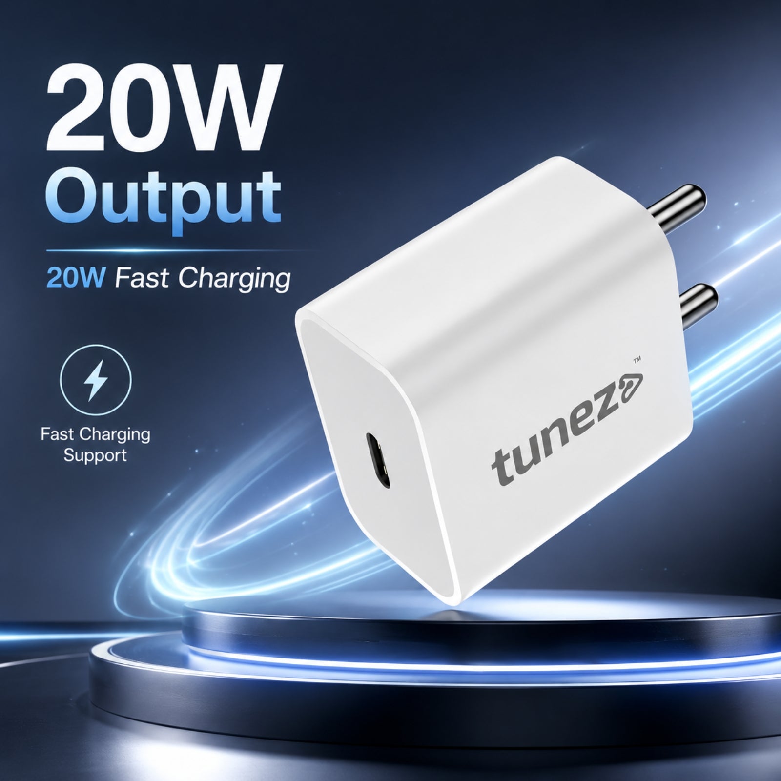 Tunez CH01 PD Series Type C Fast Charger Adapter