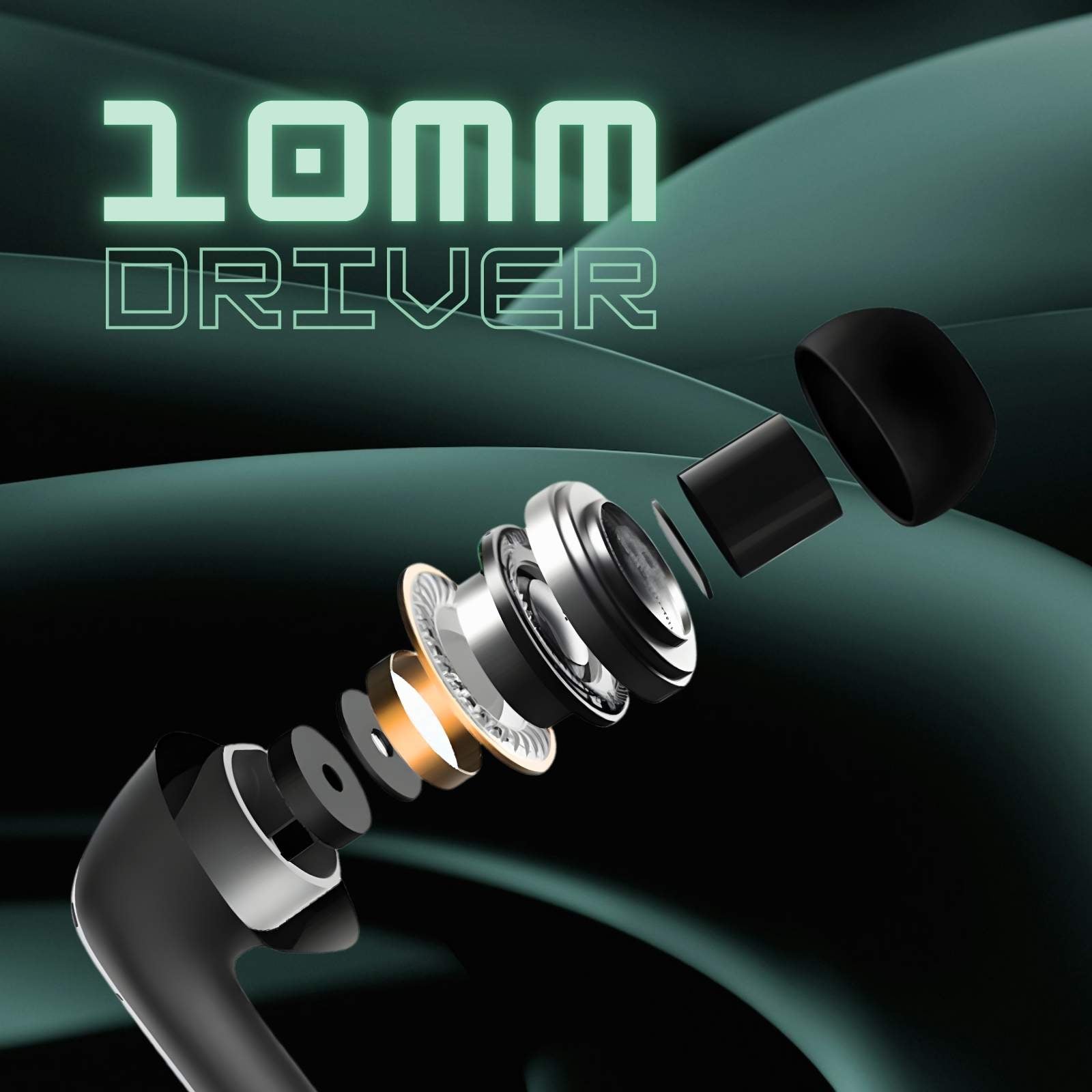 10mm driver wireless neckband