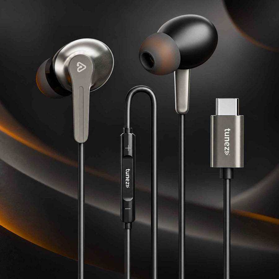 Tunez Dhwani H313 Type C Wired Earphones With Mic