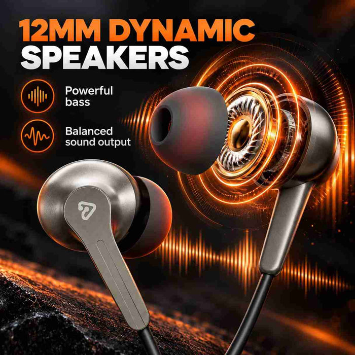 Tunez Dhwani H313 Type C Wired Earphones With Mic