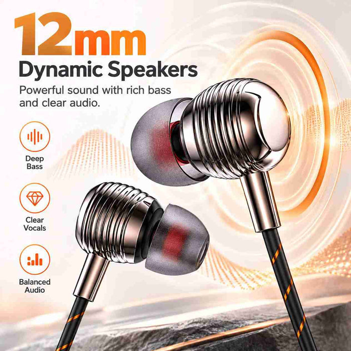 Tunez Dhwani H315 Type C Wired Earphones for Calls