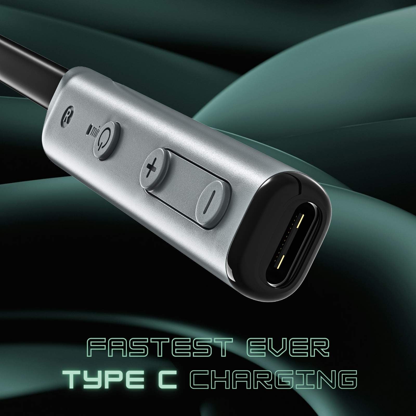 Neckband with type c charging