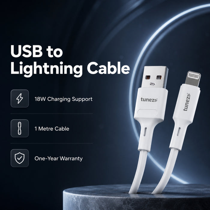 Tunez Nexus DC3106 18W Lightning Charge and Sync Data Cable