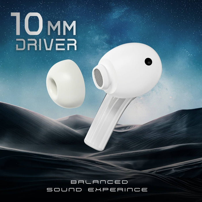Tunez Elements E01 Wireless Earbuds | 15M Range, 10mm Sound