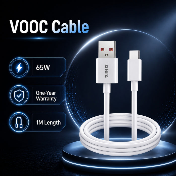 Tunez Nexus DC2117 USB-A to Type-C 65W Fast Charging Data Cable