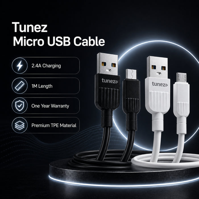 Tunez Nexus DC1403 USB-A to Micro USB 3.1A Data Cable