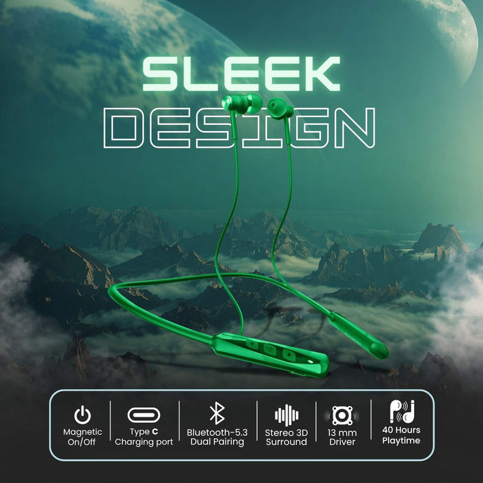 sleek design wireless neckband