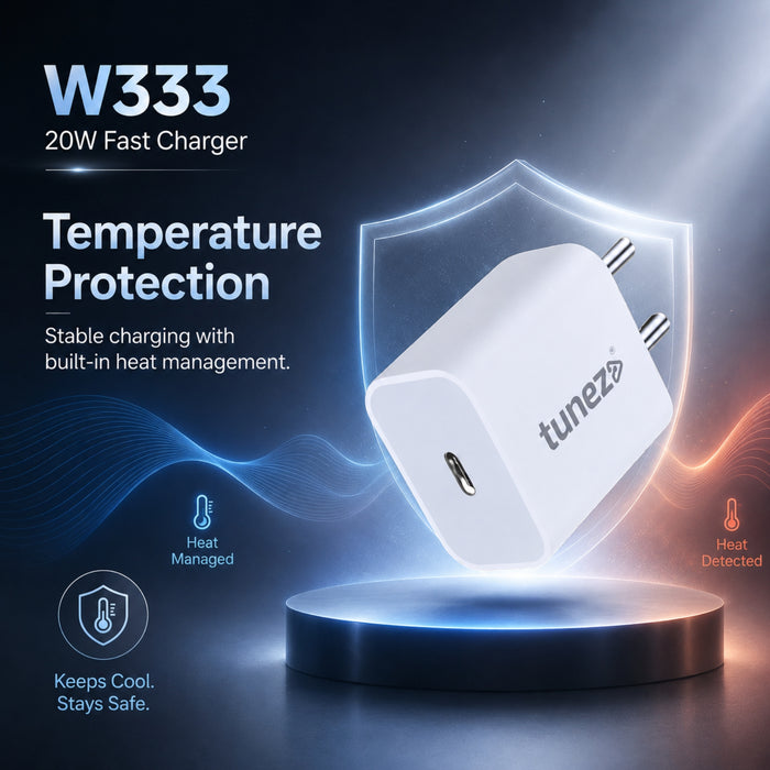 Tunez W333 20W Fast Mobile Charger Adapter