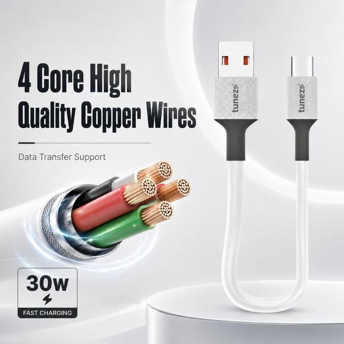 Tunez Nexus DC2922 30W Silicon Type-C Cable