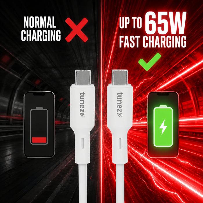 Tunez Nexus DC4117 USB Type-C to Type-C Data Cable | 65W Fast Charging