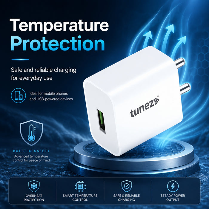 Tunez W112 12W Fast Charger Adaptor with Type C Cable