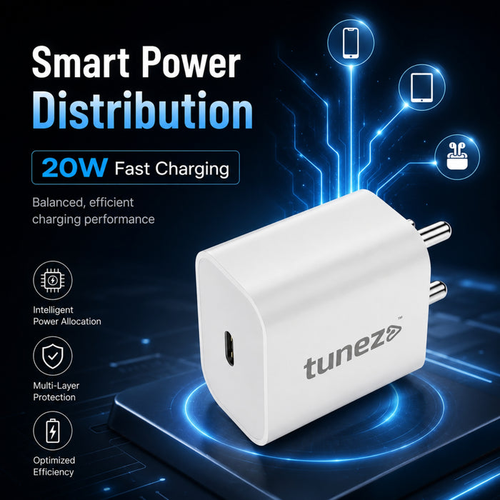 Tunez CH01 PD Series Type C Fast Charger Adapter