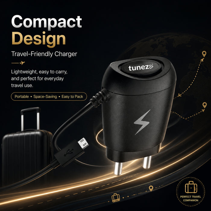 Tunez W905 – 1.5A Travel Charger | Portable Travel Mobile Charger